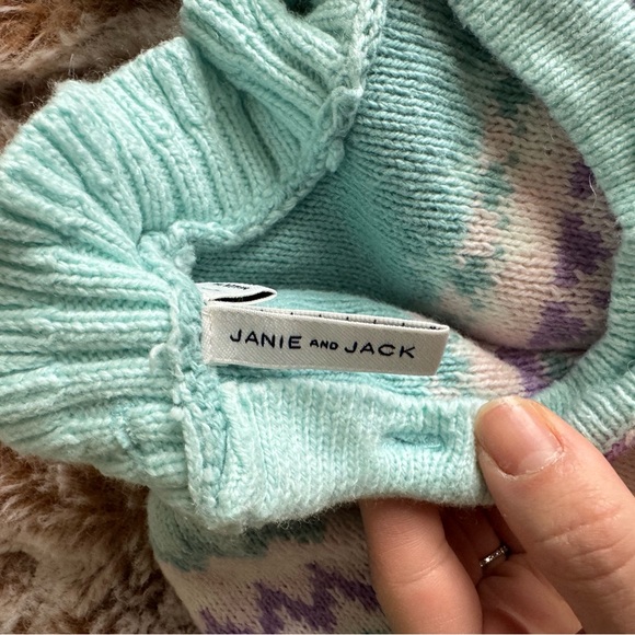 Janie and Jack Mint Green Sweater - Picture 3 of 6